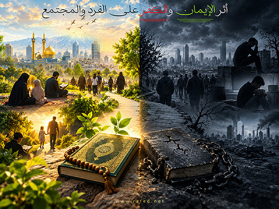 أثر الإيمان والكفر علىٰ الفرد والمجتمع