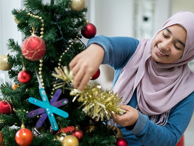 مشاركة المسلمين في حفل كريسماس